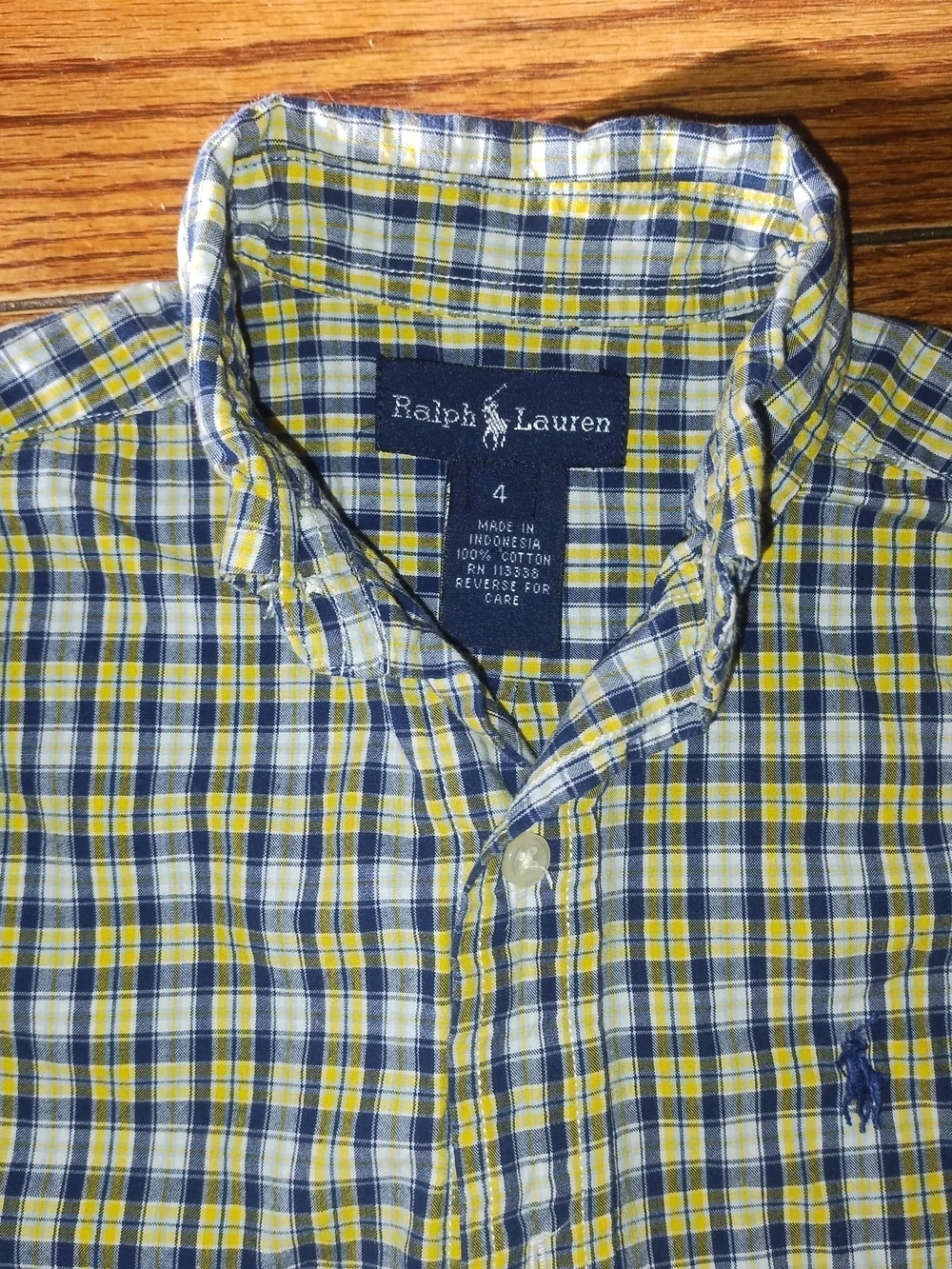Ralph Lauren Blue Label Size 4 Boys Shirt